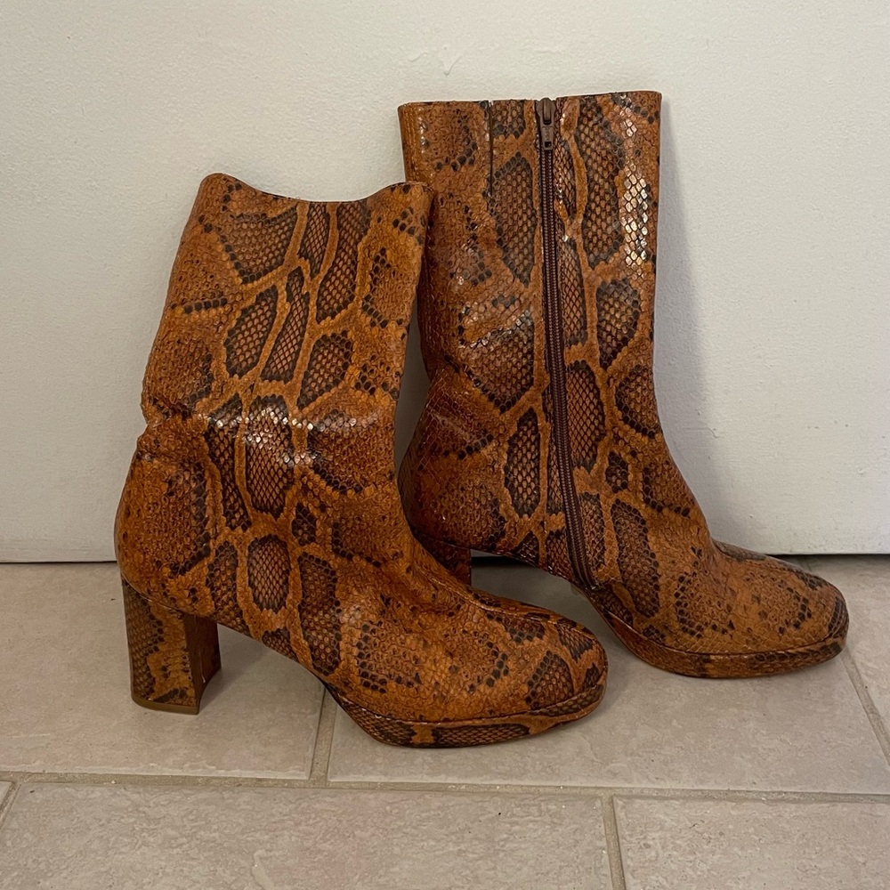 Miista snakeskin boots